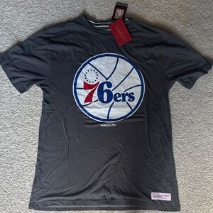 Mitchell & Ness 76ers Charcoal Tee